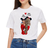 SexeMara Super Mom T shirt Women Mother's Love Print White T-shirt Harajuku Mama TShirt Vogue Tops tee shirt Femme Vogue Summer