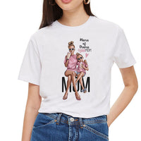 SexeMara Super Mom T shirt Women Mother's Love Print White T-shirt Harajuku Mama TShirt Vogue Tops tee shirt Femme Vogue Summer