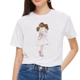 SexeMara Super Mom T shirt Women Mother's Love Print White T-shirt Harajuku Mama TShirt Vogue Tops tee shirt Femme Vogue Summer