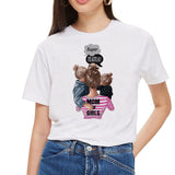 SexeMara Super Mom T shirt Women Mother's Love Print White T-shirt Harajuku Mama TShirt Vogue Tops tee shirt Femme Vogue Summer