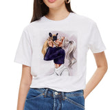 SexeMara Super Mom T shirt Women Mother's Love Print White T-shirt Harajuku Mama TShirt Vogue Tops tee shirt Femme Vogue Summer