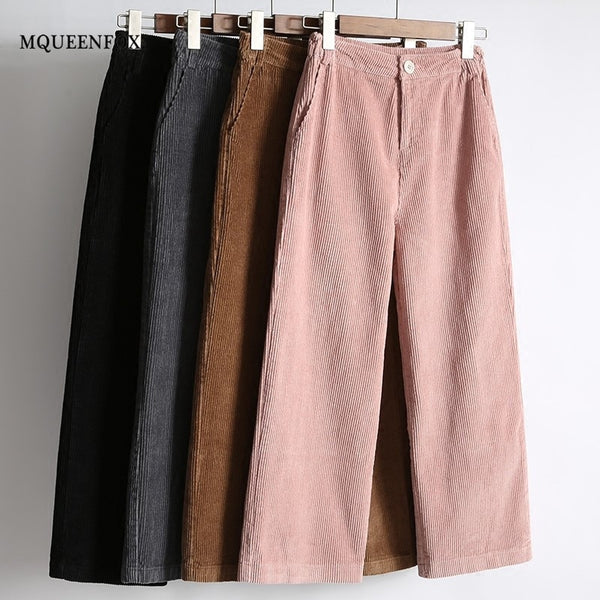 New Women's Harem Pants 2019 Autumn Winter Warm Corduroy High Waist Pants Plus Size Casual Pants Vintage Loose Trousers Female