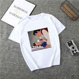 Summer 2019 New Cartoon Harajuku Princess T Shirt O-Neck Punk Aesthetics TShirt Print Casual Short Sleeve Streetwear Women Top