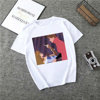 Summer 2019 New Cartoon Harajuku Princess T Shirt O-Neck Punk Aesthetics TShirt Print Casual Short Sleeve Streetwear Women Top