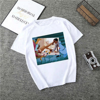 Summer 2019 New Cartoon Harajuku Princess T Shirt O-Neck Punk Aesthetics TShirt Print Casual Short Sleeve Streetwear Women Top