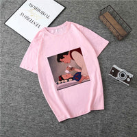 Summer 2019 New Cartoon Harajuku Princess T Shirt O-Neck Punk Aesthetics TShirt Print Casual Short Sleeve Streetwear Women Top