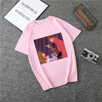 Summer 2019 New Cartoon Harajuku Princess T Shirt O-Neck Punk Aesthetics TShirt Print Casual Short Sleeve Streetwear Women Top