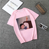 Summer 2019 New Cartoon Harajuku Princess T Shirt O-Neck Punk Aesthetics TShirt Print Casual Short Sleeve Streetwear Women Top