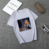 Summer 2019 New Cartoon Harajuku Princess T Shirt O-Neck Punk Aesthetics TShirt Print Casual Short Sleeve Streetwear Women Top