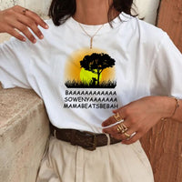 New Hakuna Matata Harajuku Funny Cartoon T Shirt Women Lion King Ullzang Kawaii T-shirt Cute 90s Tshirt Fashion Top Tees Female