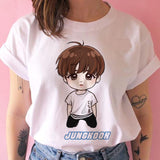 bangtan boys t shirt women korean style Oversized kpop tshirt female ulzzang harajuku JIN SUGA J HOPE JIMIN V JUNGKOOK t-shirt