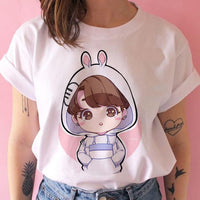 bangtan boys t shirt women korean style Oversized kpop tshirt female ulzzang harajuku JIN SUGA J HOPE JIMIN V JUNGKOOK t-shirt