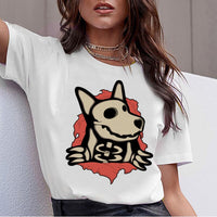 Dachshund Pug Teckel Funny T Shirt Women Harajuku Cute French Bulldog Frances German Shepherd T-shirt Pit Bull Tshirt Top Female